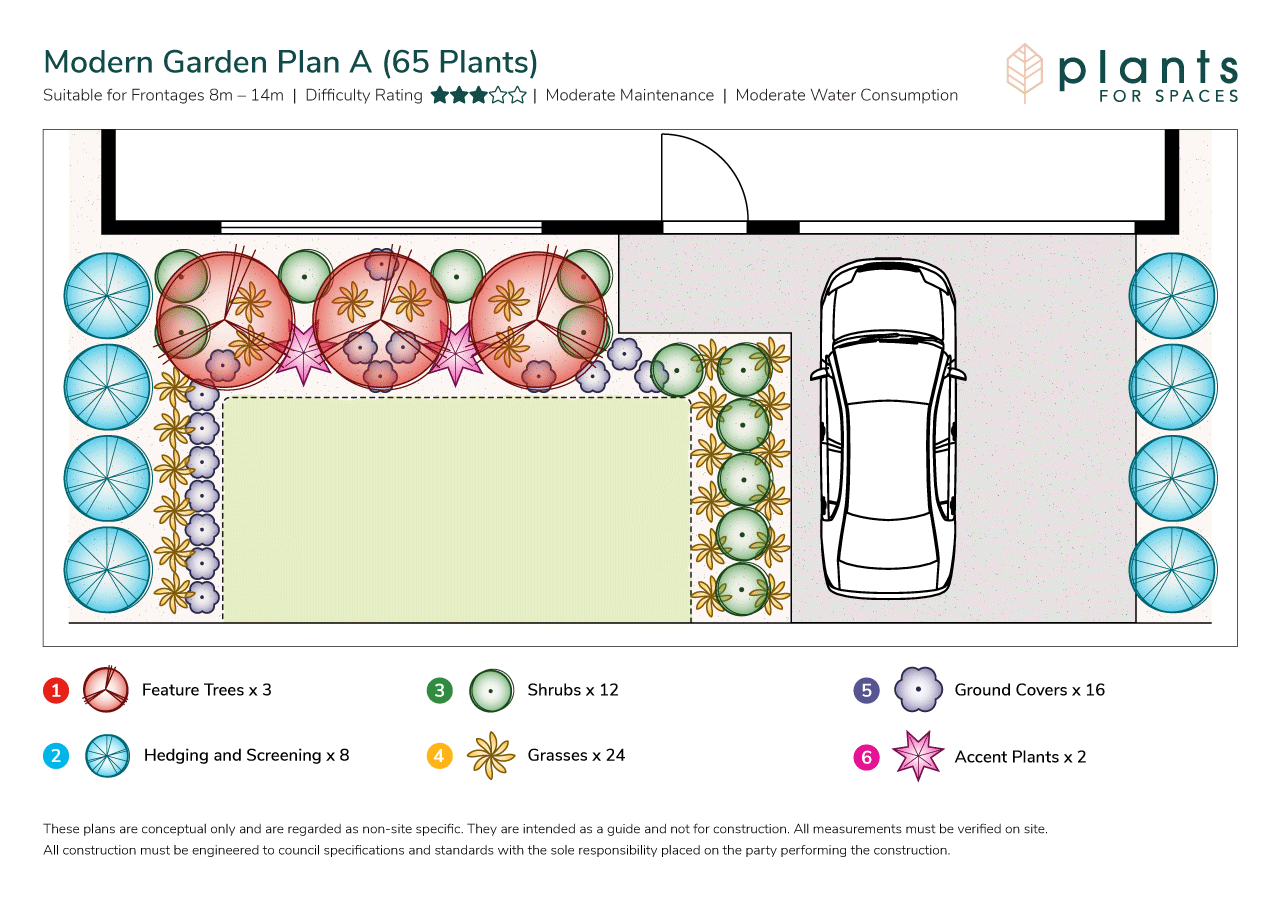 Free Garden Plans - Plants for Spaces